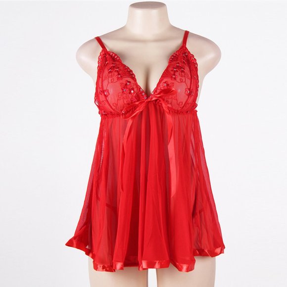 Babydoll See Through Nightdress - Picture 3 of 6